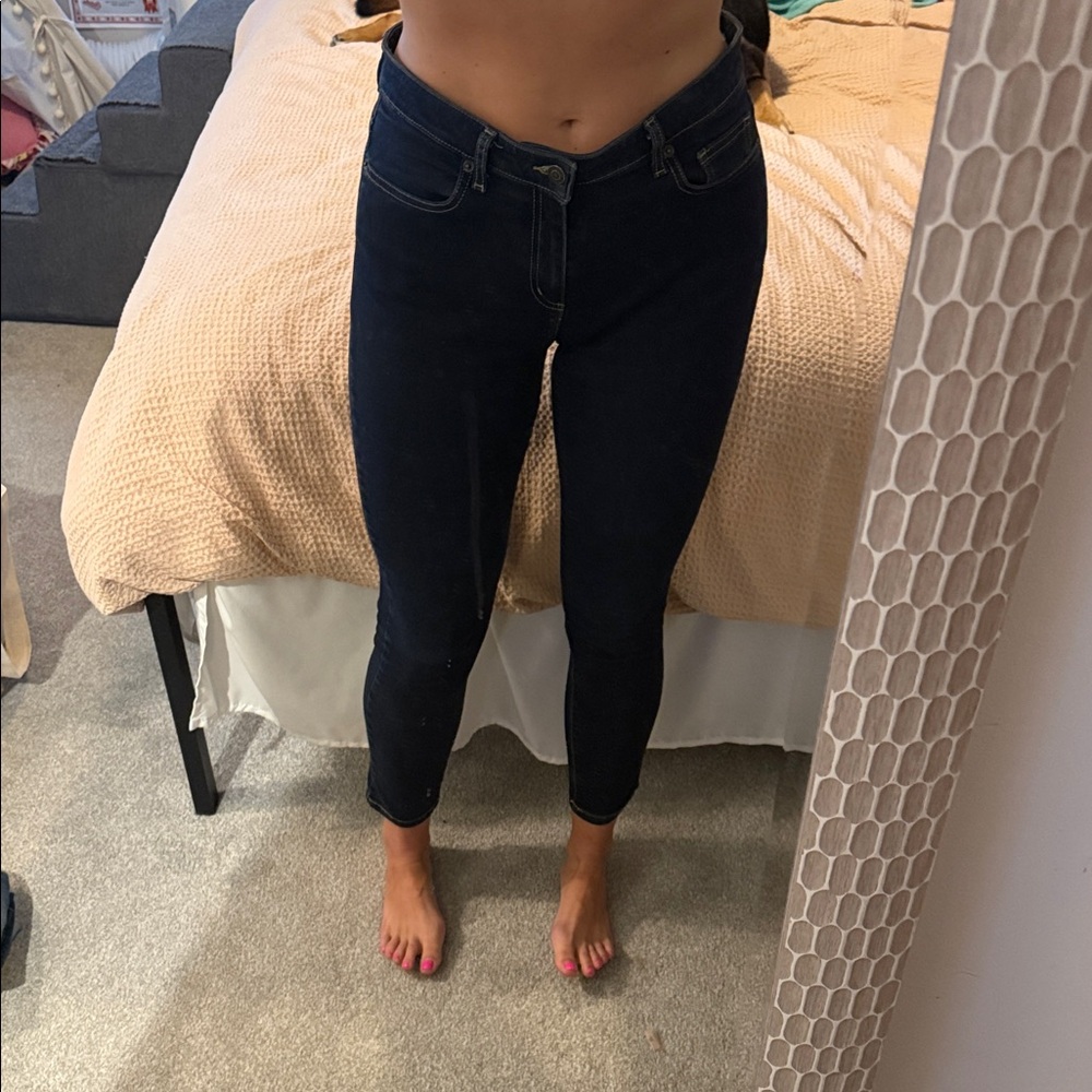 Michael Kors Dark Blue Izzy Skinny Ankle Jeans